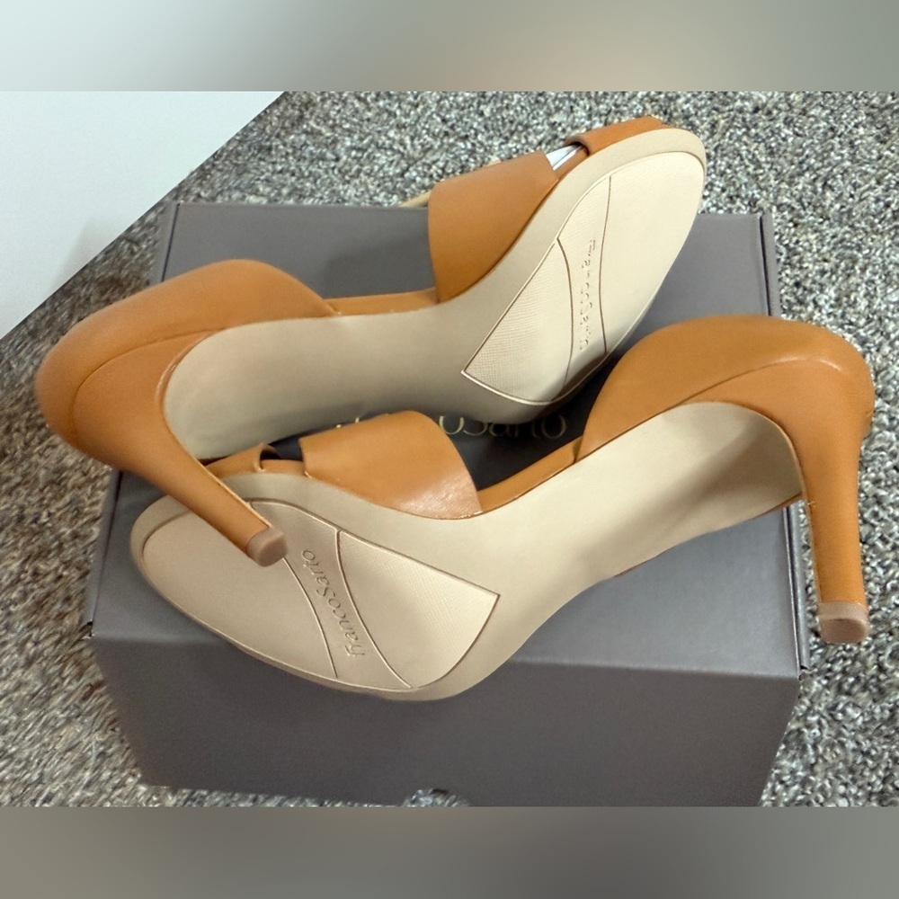 Franco Sarto leather Hanita Pump size 11. Brown/camel color. 3.5” heel. - Picture 3 of 7